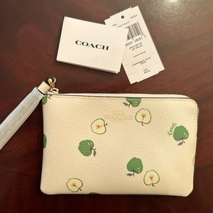 Coach Corner Zip Wristlet